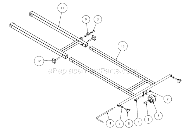 Page T Diagram and Parts List for MK-6026KBG  MK Diamond Concrete Saw